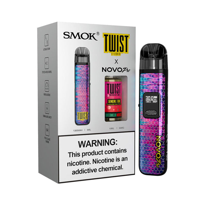 SMOK NOVO PRO 1300mAh Pod System & 10mL/50mg Salt E-Liquid