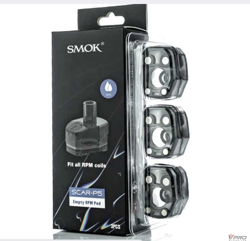 SMOK SCAR-P5 5ML Refillable RPM Replacement Pods - Pack of 3 Smoktech