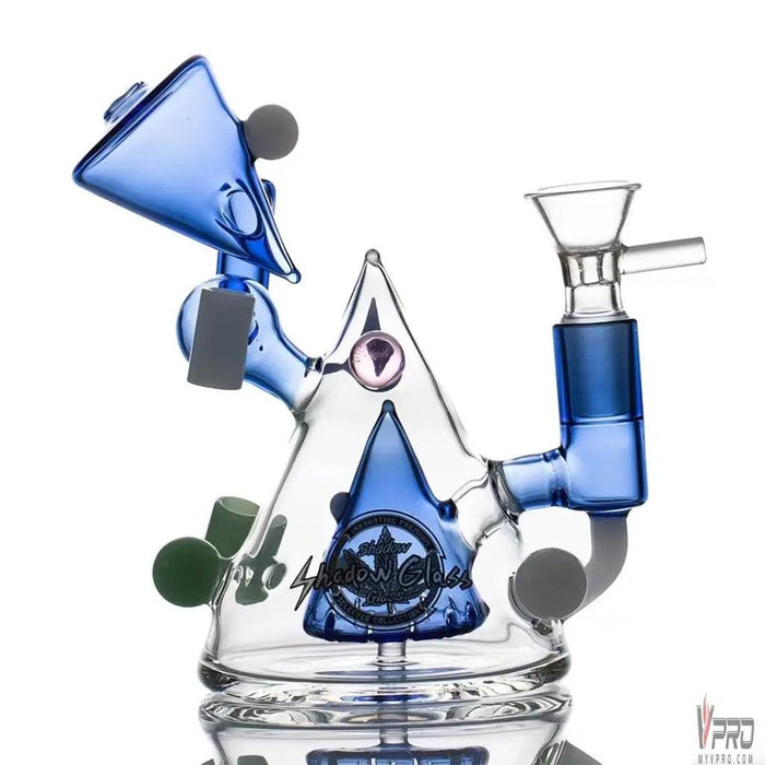 Shadow Glass Pyramid Body Design Mini Water Pipe - MyVpro