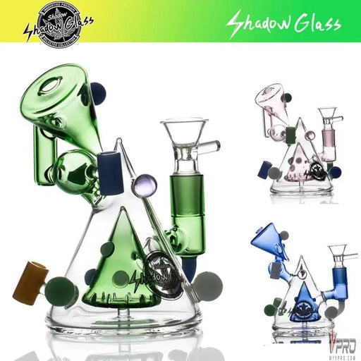 Shadow Glass Pyramid Body Design Mini Water Pipe - MyVpro