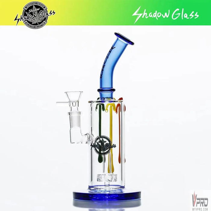 Shadow Glass Water Pipe With Disc Perc Shadow Glass