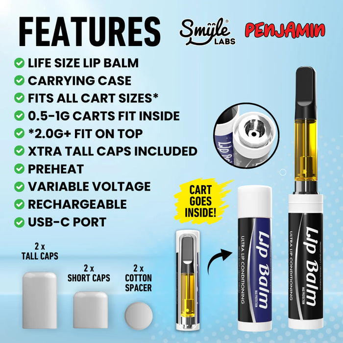 Smyle Penjamin Discreet Lip Balm 510 Battery