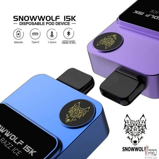 Snowwolf Smart HD 15K Rechargeable Disposable Snow Wolf