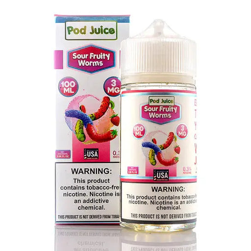 Sour Fruity Worms - POD Juice Synthetic 100mL Pod Juice