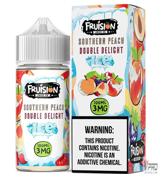 Southern Peach Double Delight Ice - Fruision Juice Co E-Liquid 100mL Fruision
