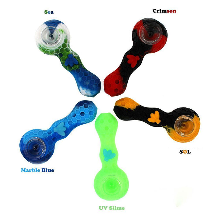 Stratus Silicone Bee Spoon Hand Pipe - Fun Halloween Gift