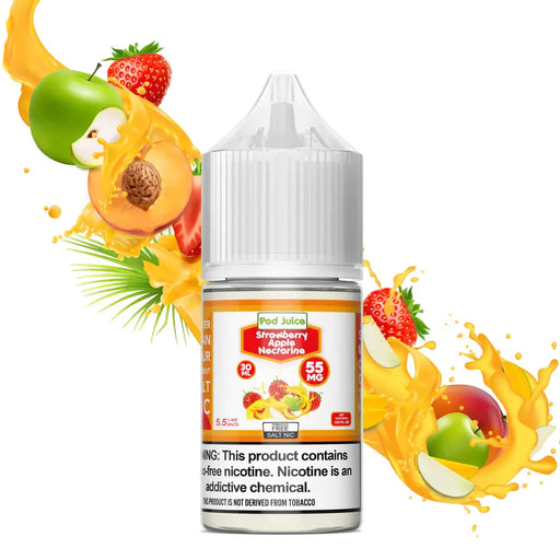 Strawberry Apple Nectarine - POD Juice Synthetic Salt 30mL Pod Juice