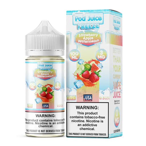 Strawberry Apple Watermelon Freeze  - POD Juice E-Liquid 100mL Pod Juice