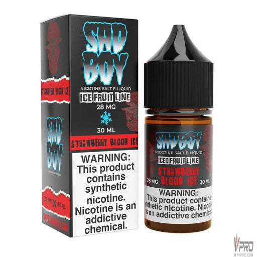 Strawberry Blood ICE - Sadboy Bloodline Salt 30mL Sad Boy E-Liquids