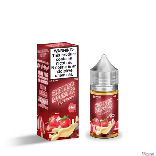 Strawberry - Custard Monster Synthetic Salt 30mL Monster Vape Labs