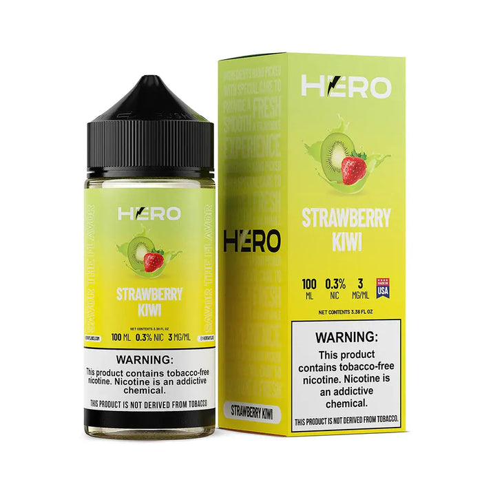 Strawberry Kiwi - Hero E-liquid 100mL Hero Vape Juice