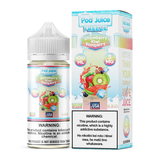 Strawberry Kiwi Pomberry Freeze - POD Juice Synthetic 100mL Pod Juice