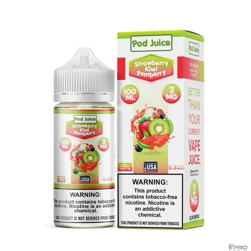 Strawberry Kiwi Pomberry - POD Juice Synthetic 100mL Pod Juice