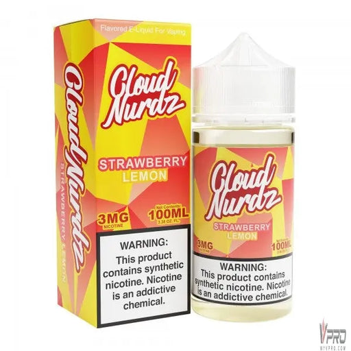 Strawberry Lemon - Cloud Nurdz Synthetic 100mL Cloud Nurdz E-Liquid