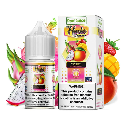 Strawberry Mango Dragonfruit - POD Juice x Hyde Synthetic Nic Salt 30mL Pod Juice