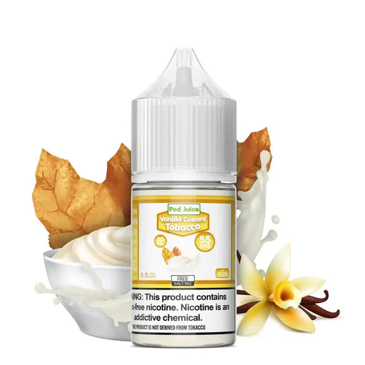 Vanilla Custard Tobacco - POD Juice Synthetic Salt 30mL Pod Juice