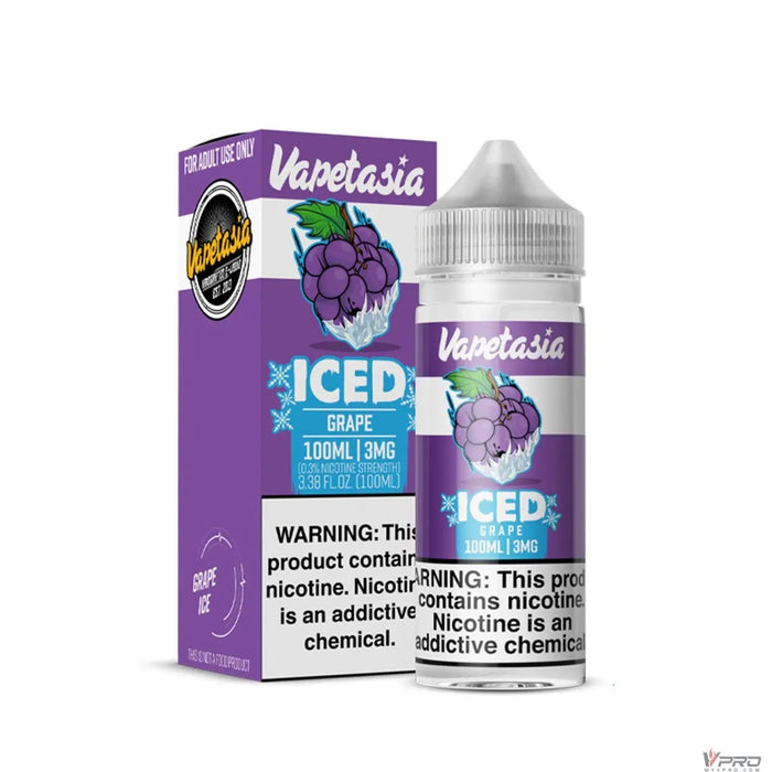 Vapetasia ICED Synthetic Nicotine E-Liquid 100ML (Totally 9 Flavors) Vapetasia