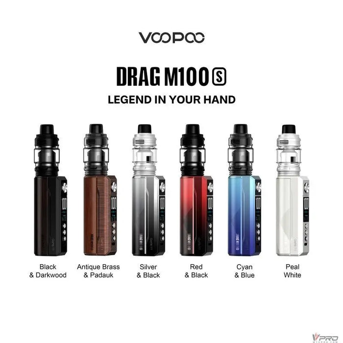 Voopoo Drag M100S 100W 18650/21700 Starter Kit VooPoo Tech