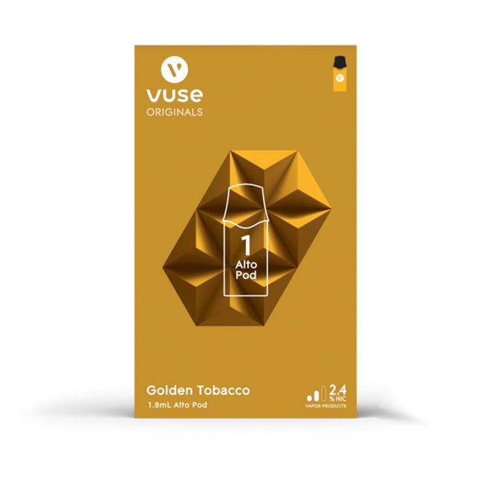 Vuse Alto Golden Tobacco Disposable Pods - 5pk