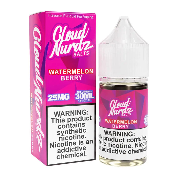 Watermelon Berry - Cloud Nurdz Salts - 30mL Cloud Nurdz E-Liquid