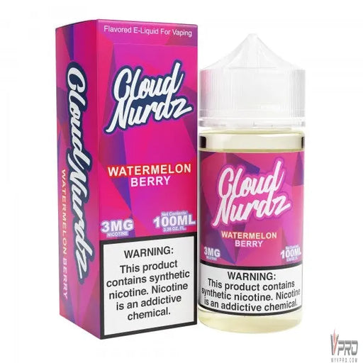 Watermelon Berry - Cloud Nurdz Synthetic 100mL Cloud Nurdz E-Liquid