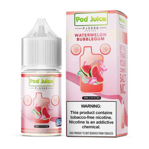 Watermelon Bubblegum - Pod Juice PJ5000 Synthetic Salt 30mL Pod Juice