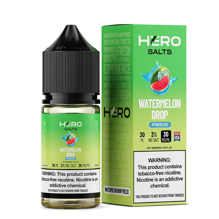 Watermelon Drop - Hero Salts Syn Nic 30mL Hero Vape Juice