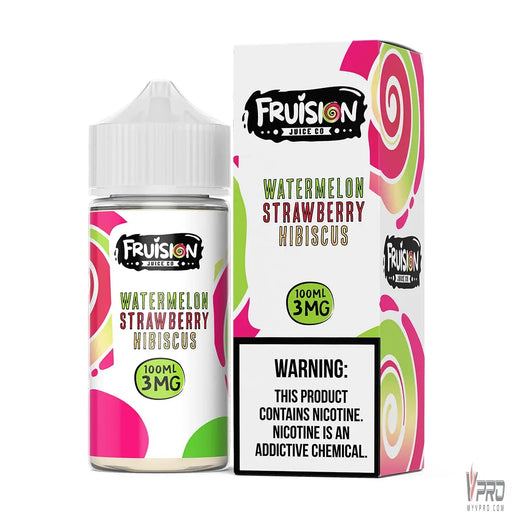 Watermelon Strawberry Hibiscus - Fruision Juice Co E-Liquid 100mL Fruision
