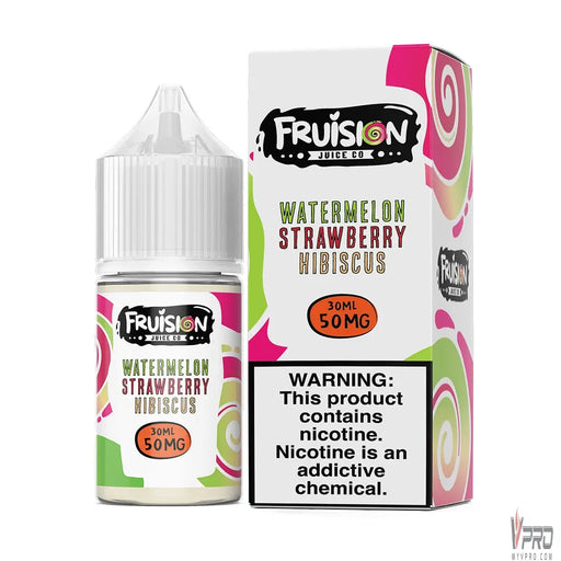 Watermelon Strawberry Hibiscus - Fruision Juice Co Nic Salt 30mL Fruision