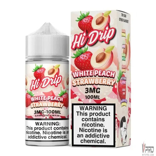 White Peach Strawberry - Hi-Drip 100mL Hi Drip E-Liquids