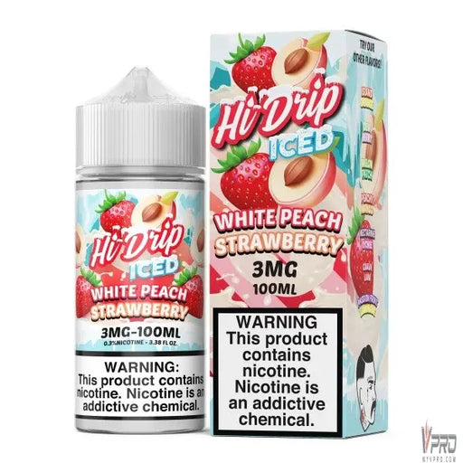 White Peach Strawberry Iced - Hi-Drip Iced 100mL Hi Drip E-Liquids