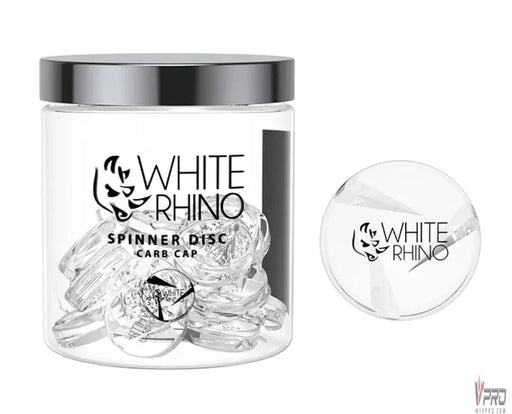White Rhino Spinner Disc Glass Carb Cap - MyVpro