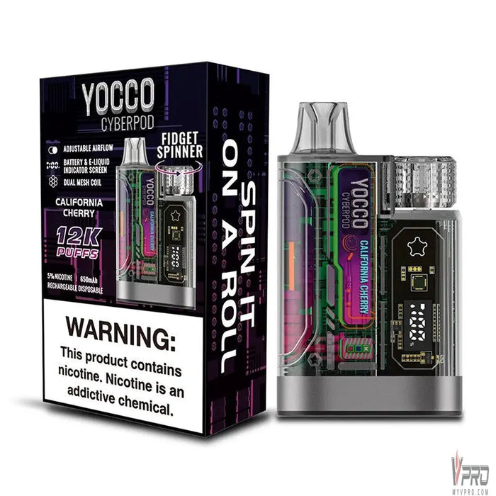 YOCCO Cyberpod 12000 Puffs Nic Salt Rechargeable Disposable Aspire