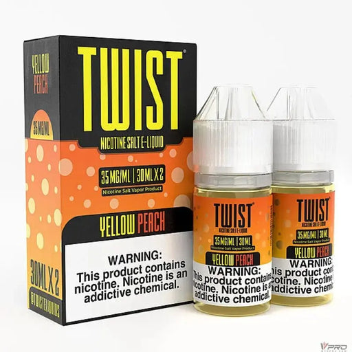 Yellow Peach - Twist Salt E-liquid 60mL Twist E-Liquids