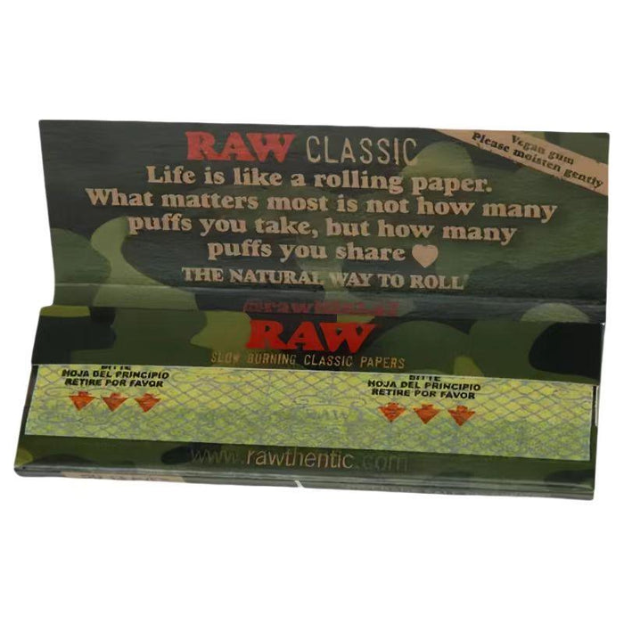 RAW Camo 1 1/4 Size Rolling Papers - Limited Edition