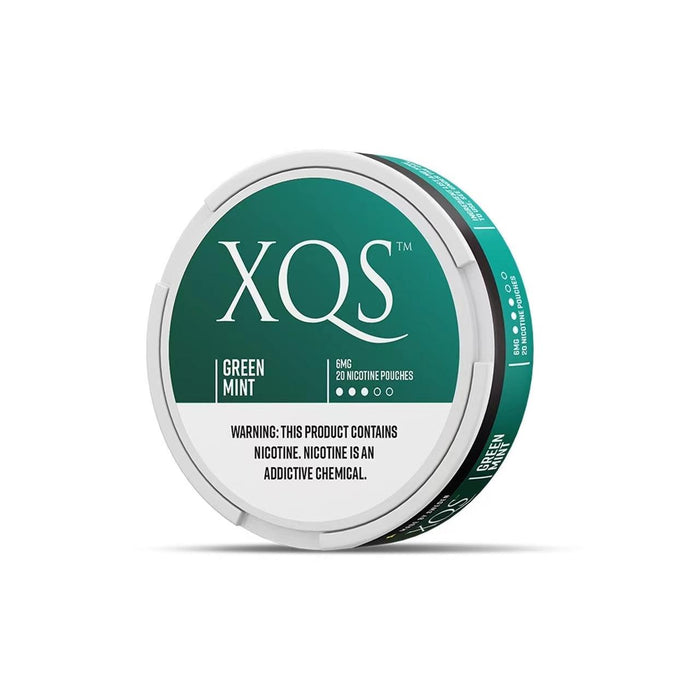 Green Mint - XQS Slim Nicotine Pouches - MyVpro