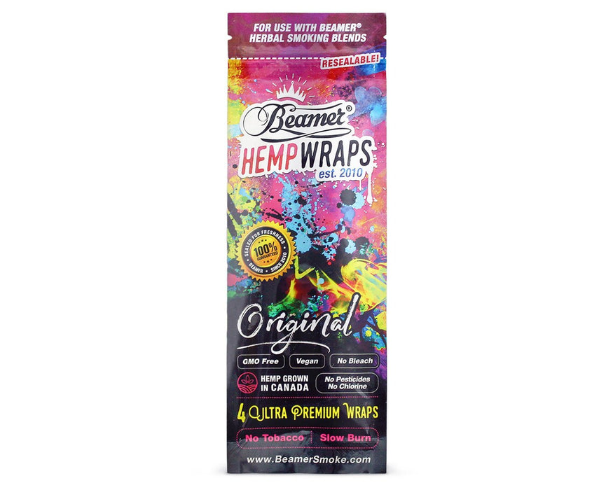 Beamer Ultra Premium Vegan Hemp Wraps - Packs of 4