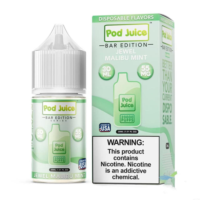 Jewel Malibu Mint - Pod Juice Bar Salt 30mL