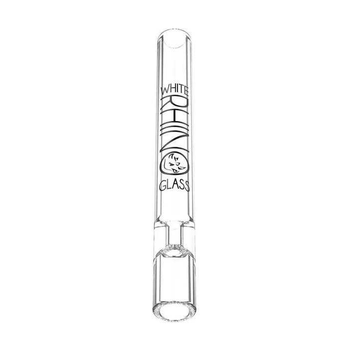 White Rhino Glass Chillum With Silicone Cap