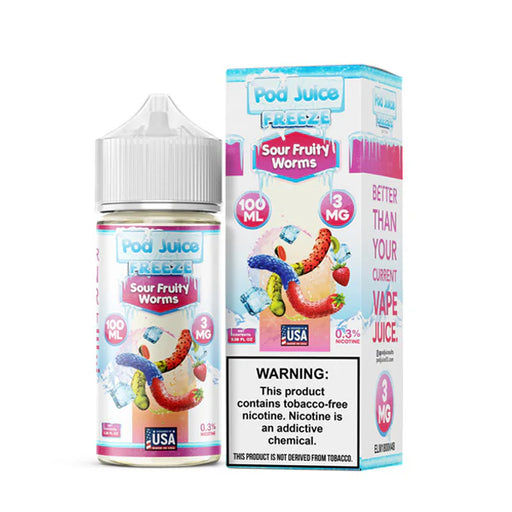 Sour Fruity Worms Freeze - POD Juice 100mL - MyVpro