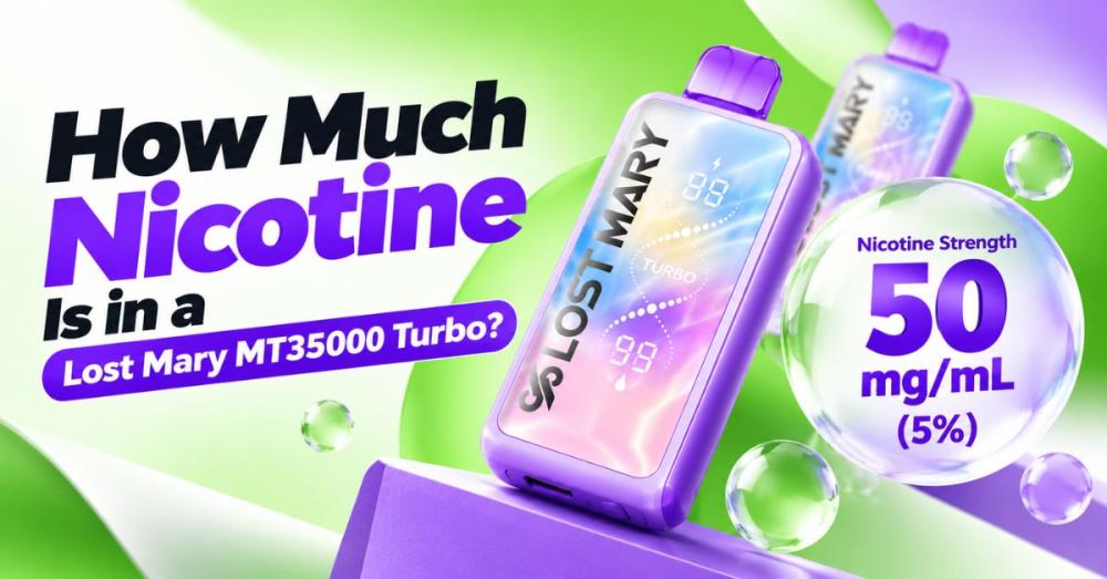 How Much Nicotine Is in a Lost Mary MT35000 Turbo?
