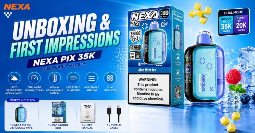 NEXA PIX 35K Disposable Vape 5% Review: Is It Worth It?