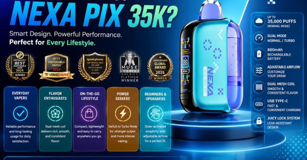 NEXA PIX 35K Disposable Vape 5% Review: Is It Worth It?