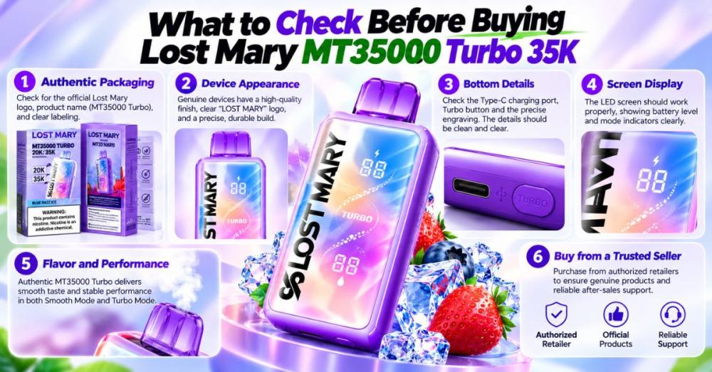 What to Check Before Buying Lost Mary MT35000 Turbo 35K