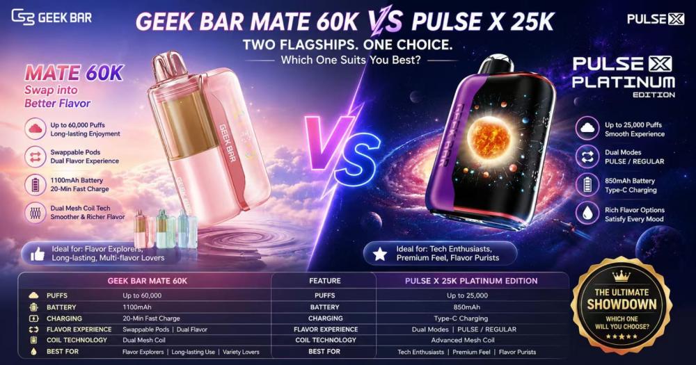 Geek Bar MATE 60K Disposable Vape 5%