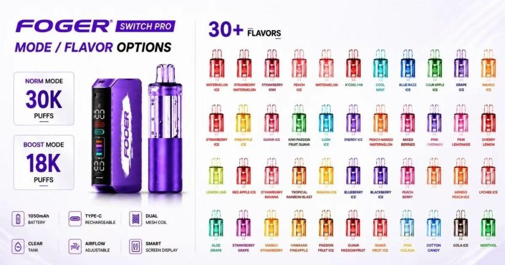 Foger Switch Pro 30K Disposable Pod 5%: Complete Review
