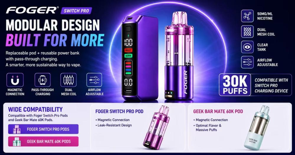 Foger Switch Pro 30K Disposable Pod 5%: Complete Review