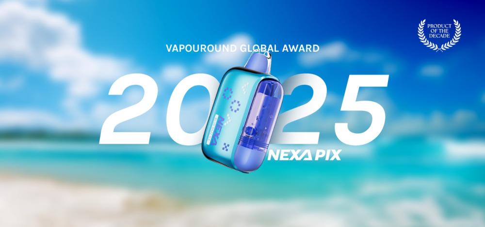 NEXA PIX recognized for Best Design and Best Disposable Vape at the 2025 Vaping360 awards