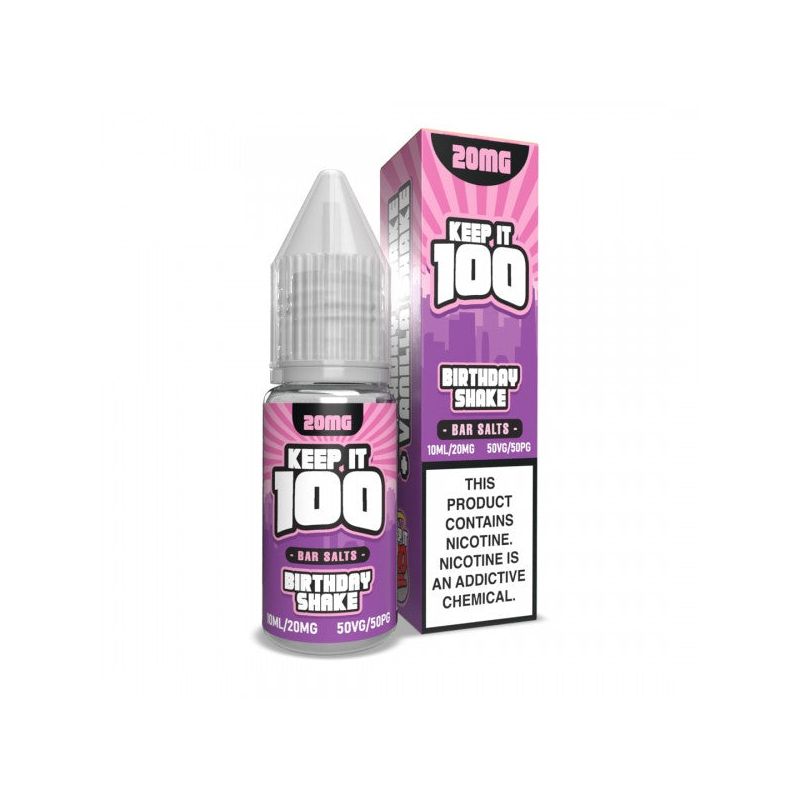 keep it 100 vape juice Birthday Shake - Bar Salt 10mL Watermelon Ice Flavor::Blue Razz Gush Outlets Menthol Vape No