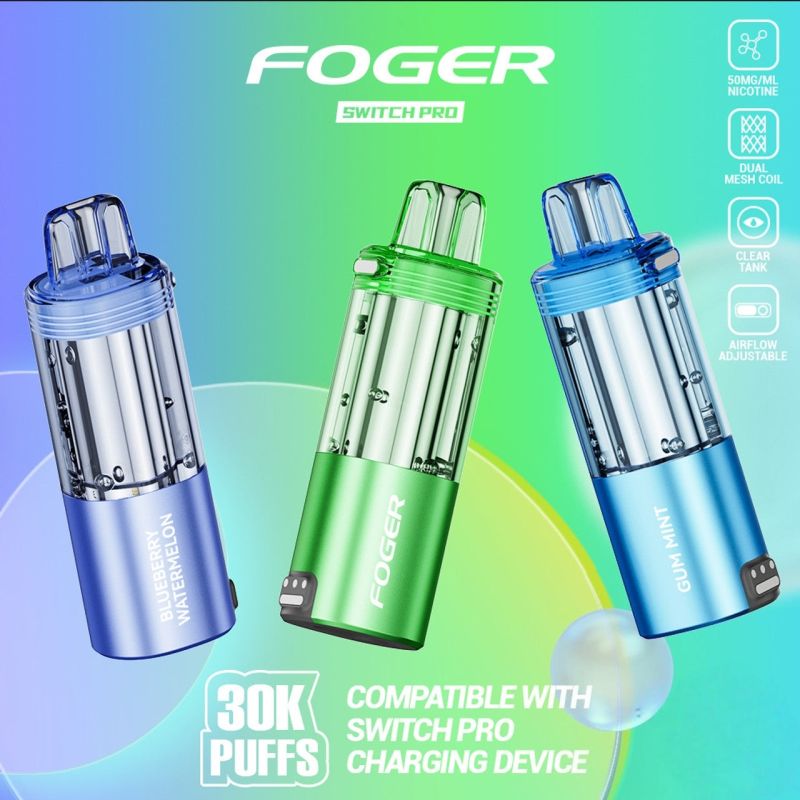 foger vape button on bottom Switch Pro 30K Disposable Pod 5% Flavor:Tropical Gummy Lost Mary x Urban Grand Caravan